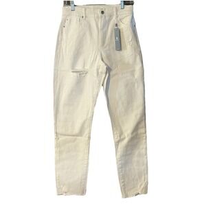 Tractr Jeans White High-Rise Weekender Premium Denim NWT Size 2/26